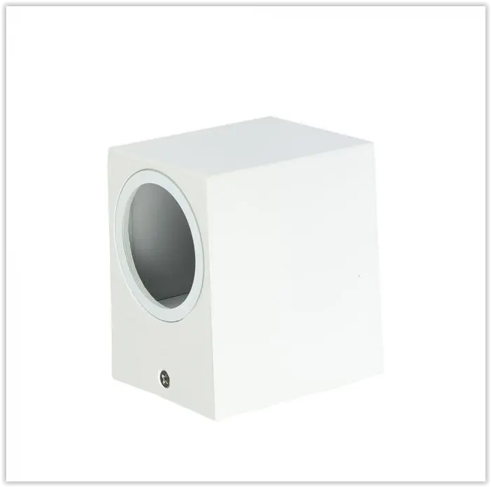 Wandlamp armatuur wit - Vierkant - GU10 fitting - 35W - IP44