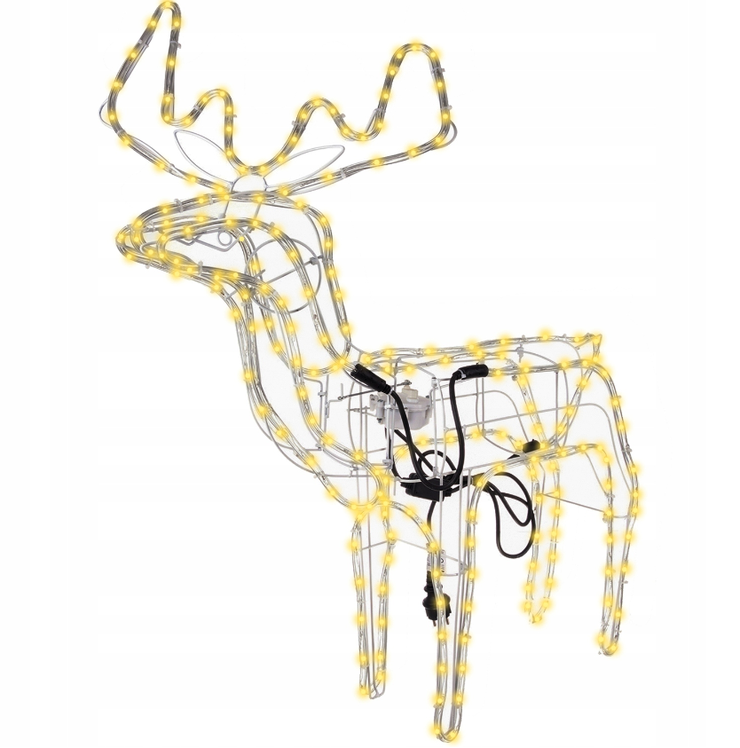 3D LED rendier - Met bewegende kop - Warm wit - IP44