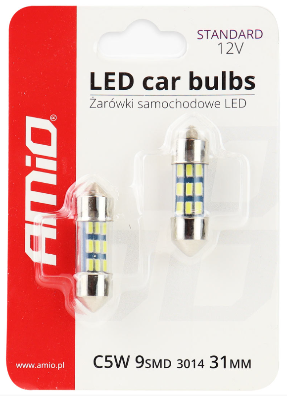 LED-autolampen C5W - C10W - 36mm – wit licht 5600K - set van 2
