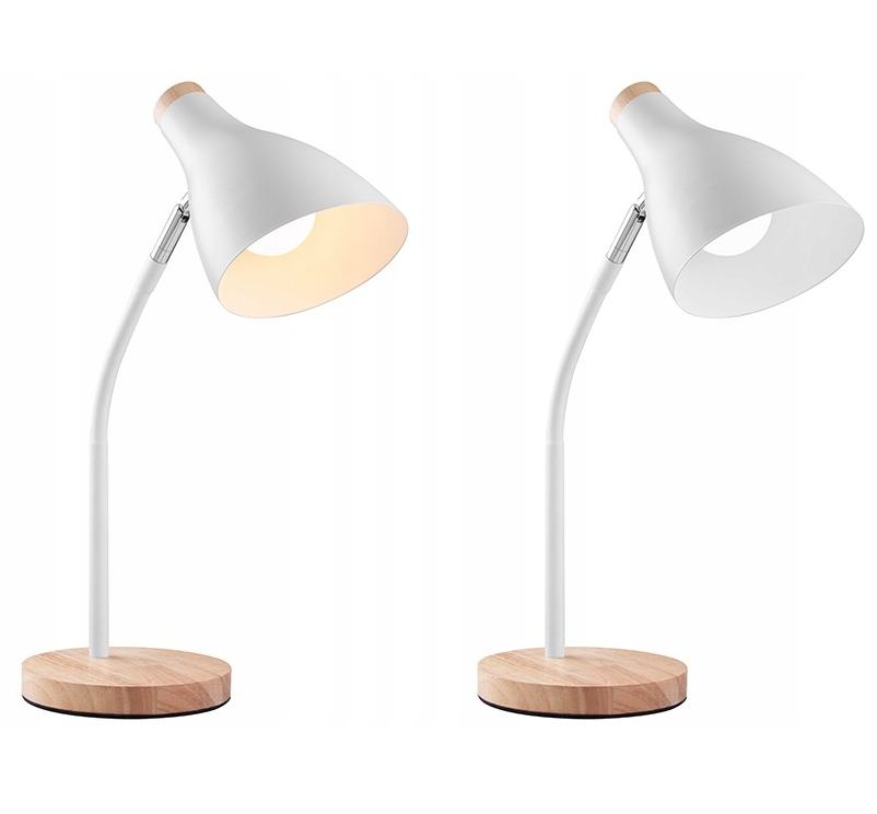 LED bureaulamp - E27 fitting - Wit