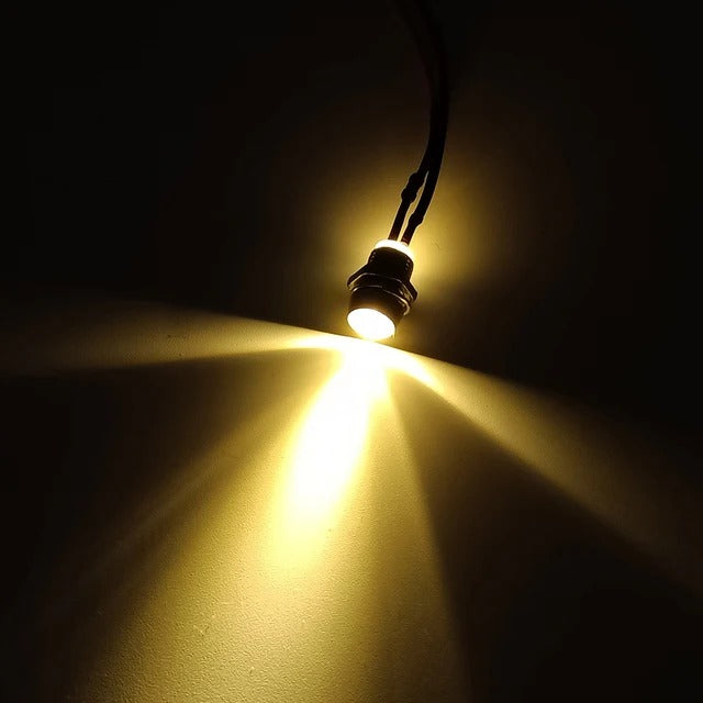 Mini LED spotverlichting - Warm wit - 10mm - 12/24V