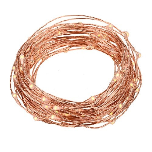 Zonne-Energie Outdoor LED verlichting - 20 meter - Warm Wit - 12V - ultra dun