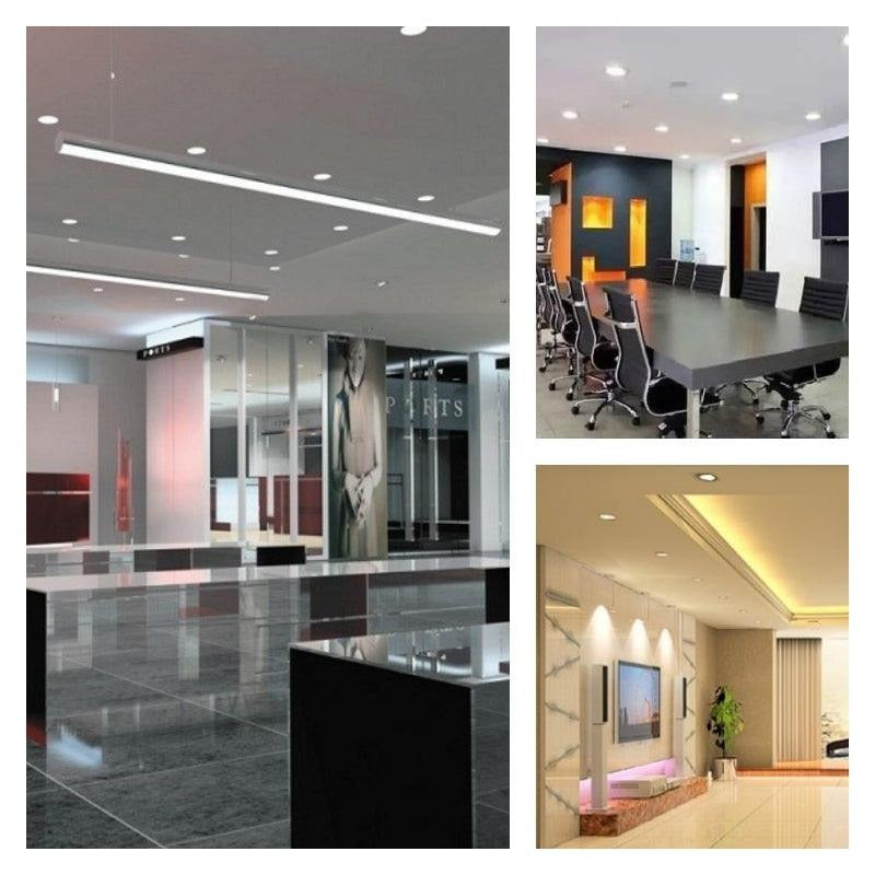 LED plafondlamp - Inbouw rond - 12cm - Koud wit