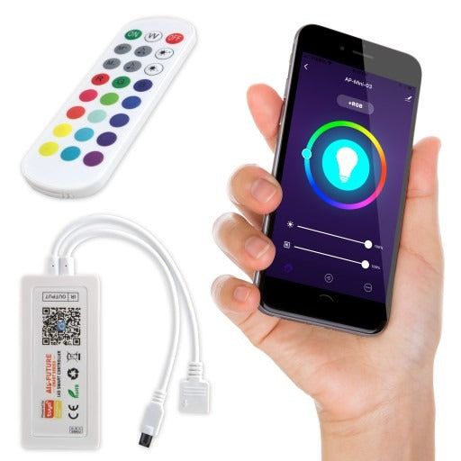 TUYA Smart RGB controller - 5 tot 24V - Met afstandsbediening