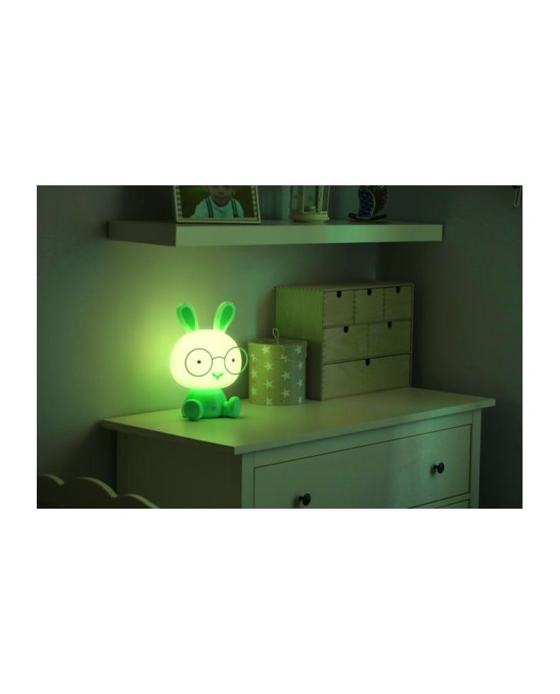 LED nachtlamp - Konijn - Groen - Warm wit