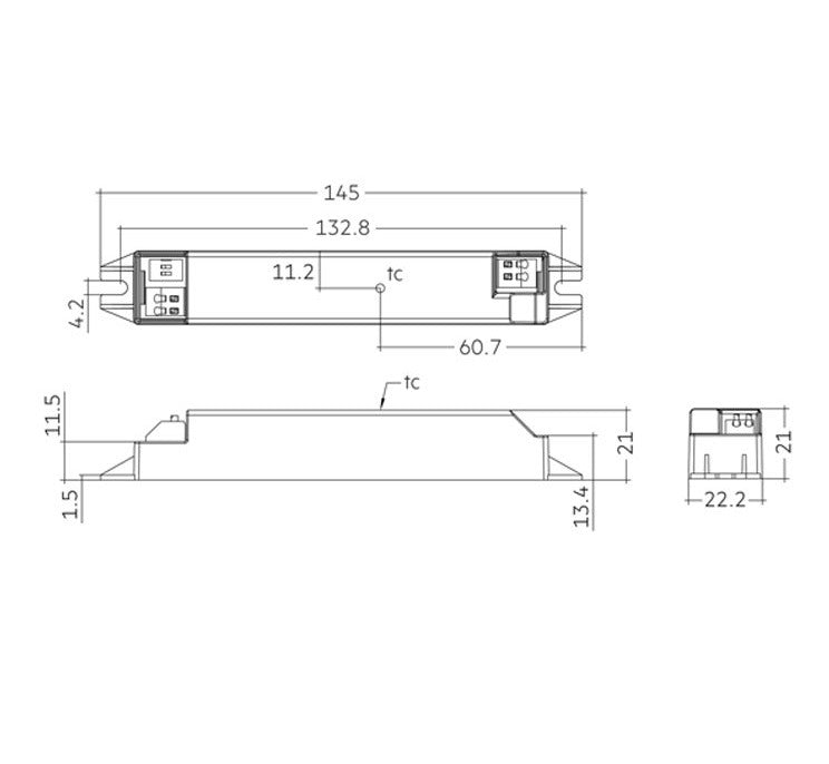 Constant current driver - 14-29V - 10W - LED paneel