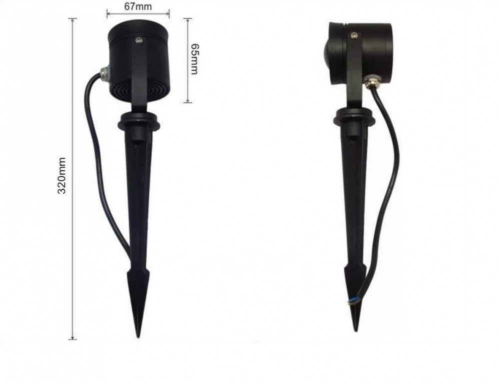 9x LED grond spot - 12V - 10 watt - complete set