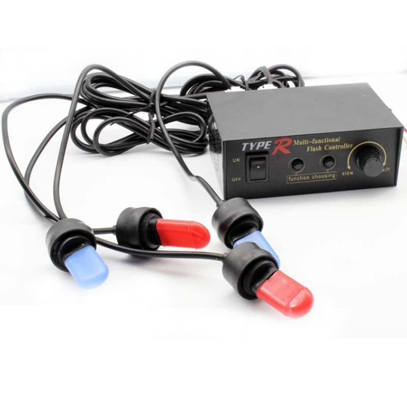 Xenon flitser set - 4 stuks - 12V - 4 kleuren