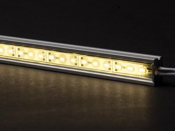 LED strip 50cm in Aluminium Profiel - outdoor IP65 - Warm Wit