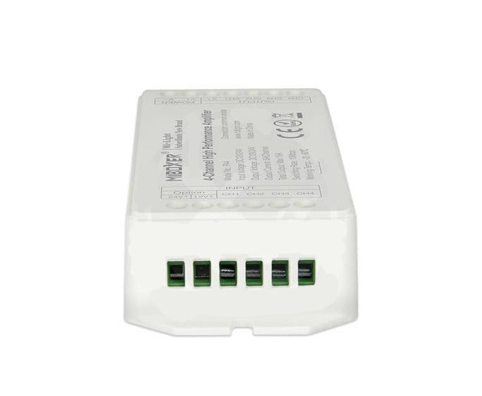 RGBW LED Versterker – 12–24V DC – 4 Kanalen – 6A per Kanaal