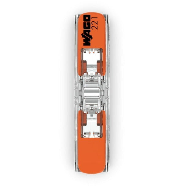 Wago verbindingsklem 1-VOUDIG 0,2-4 MMÂ² - Doorvoerconnector per stuk