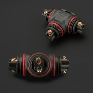 Waterdichte kabelverbinder - T splitter - schroefdraad bevestiging - IP67 connector