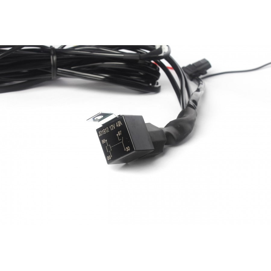 Relais kabel tweevoudig - 2,5 meter met schakelaar - 12V