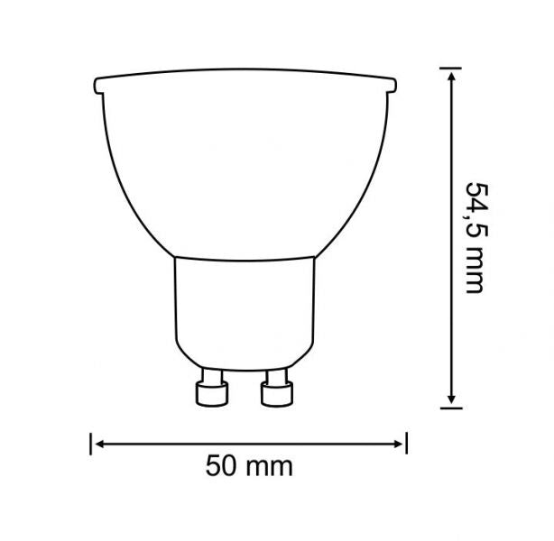 GU10 - Warm Wit - 140 Lumen - 1.8 Watt - Polux