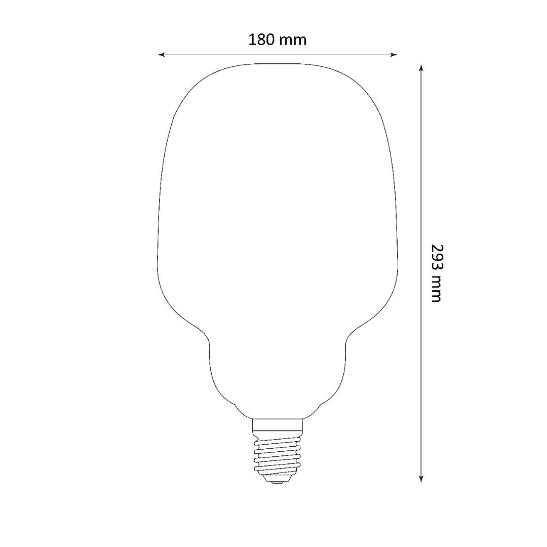 E27 LED filament - S180 - 50 lumen - Extra warm wit - Premium vintage