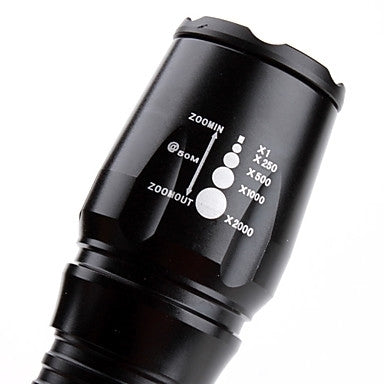 CREE XML-T6 1800 Lumens Zaklamp 21 CM