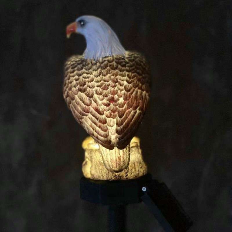 Solar LED arend  - Neutraal wit - Met schemersensor en prikpen