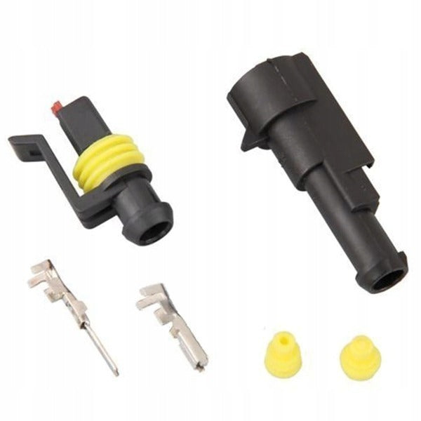 Hermetische connector set - 12 tot 24 Volt - 1 pin superseal - IP67
