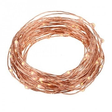 Zonne-Energie Outdoor LED verlichting - 10 meter - Warm Wit - 12V - ultra dun