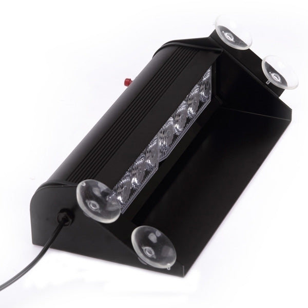 WIT 8 LED Dashboard Strobe Flash zwaailamp