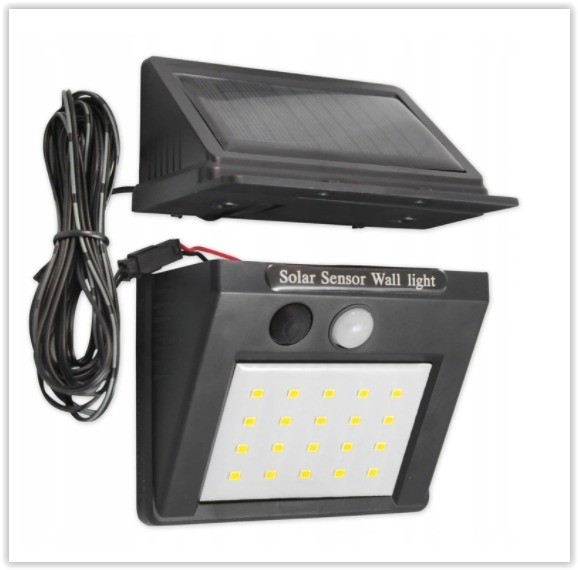 Solar LED Buitenlamp - 3 - koud wit - 200 - Schemer + bewegingssensor - ABC-led.nl