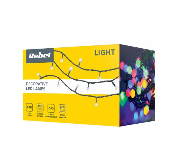 moeilijk wees onder de indruk assistent LED kerstverlichting - Gekleurde bolletjes - 100 stuks - 10 meter -  koppelbaar - ABC-led.nl