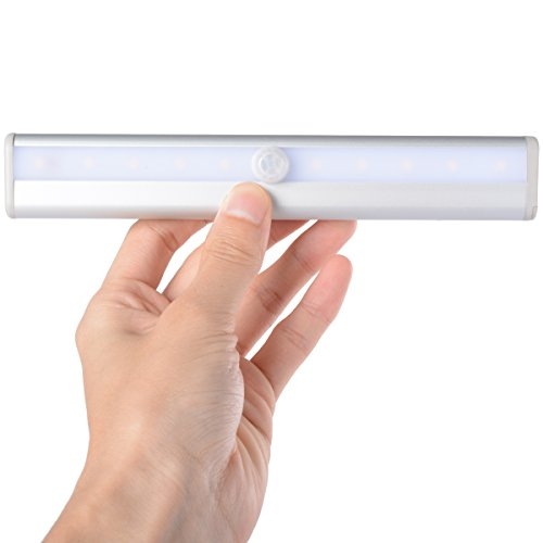 Groot Contractie Napier LED kast verlichting 19cm - warm wit - Sensor - OPLAADBAAR - ALLEEN PIR -  ABC-led.nl