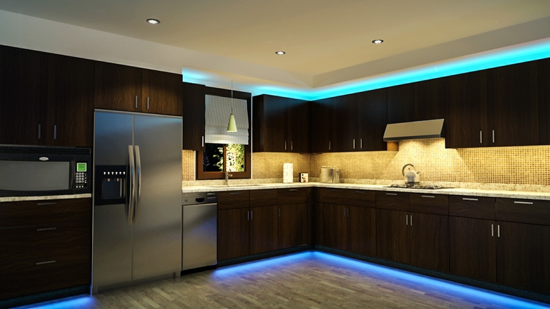 LED keuken / kast verlichting 19cm - warm wit - Sensor - - ABC- led.nl